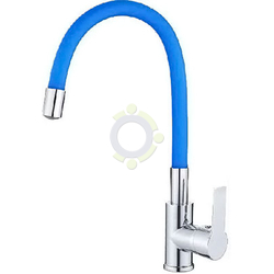 Смеситель для кухни Gota Rocio G302536 d35 Santa Barbara с силиконовым изливом, синий
