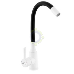 Смеситель для кухни Gota Rocio 016093 с гибким черным силиконовым изливом