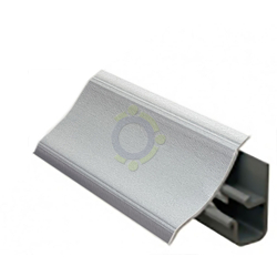 Плинтус Thermoplast АР 120 алюминий матовый, 3м (161) (820)