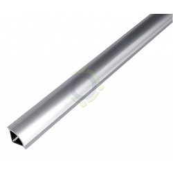 Плинтус Thermoplast АР 495 серебряный (203) mini выпуклый 3м