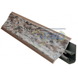 Плинтус Thermoplast АР 120 36 гранит пестрый, 3м (1214) (1513)