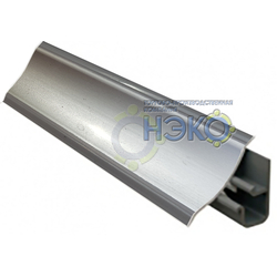 Плинтус Thermoplast АР 120 алюминий глянец, 3м (820) (820)