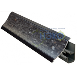 Плинтус Thermoplast АР 120 401 бриллиант черный, 3м (1314) (901)