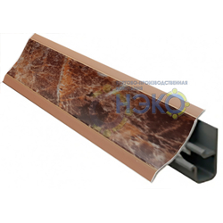 Плинтус Thermoplast АР 120 185 гранатовый опал, 3м (1324) (803)