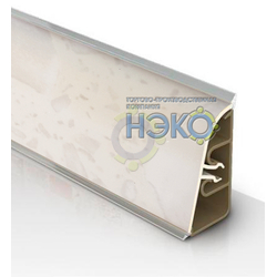 Плинтус Thermoplast АР 740 228 белые камешки(1233)(1233)