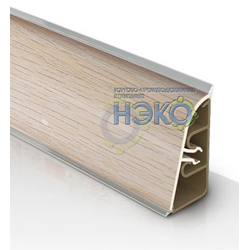Плинтус Thermoplast АР 850 154 белый дуб (1262) (1233)