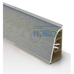 Плинтус Thermoplast АР 850 042 алюминий матовый (1259) (1240)