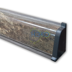 Плинтус Rehau F3469/ F3467 зеленый/ черный гранит 4,2м
