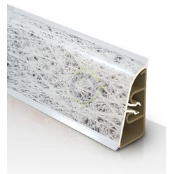 Плинтус Thermoplast АР 850 040 белая метель (1410) (1240)