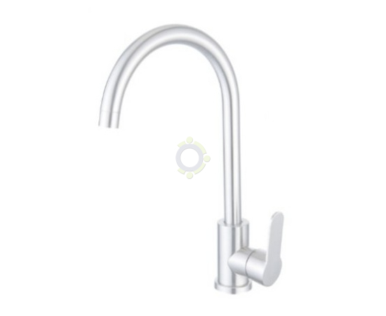 Смеситель для кухни Diadonna D34440131S с высоким изливом(нерж сталь)3-режимный
