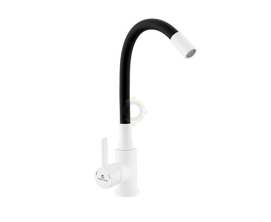 Смеситель для кухни Gota Rocio 016093 с гибким черным силиконовым изливом