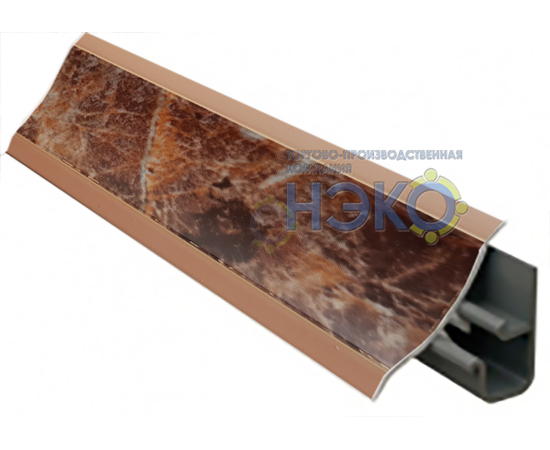 Плинтус Thermoplast АР 120 185 гранатовый опал, 3м (1324) (803)