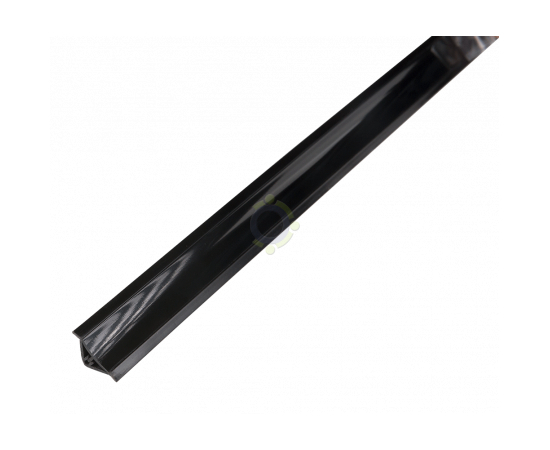 Плинтус Thermoplast АР 494 черный (202) mini вогнутый 3м