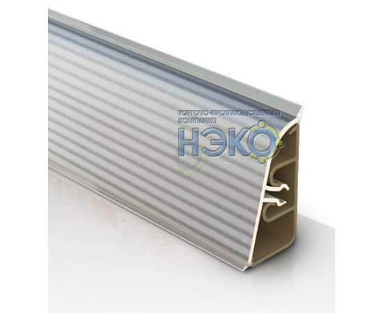 Плинтус Thermoplast АР 740 142 алюминиевая рябь (1219) (820)
