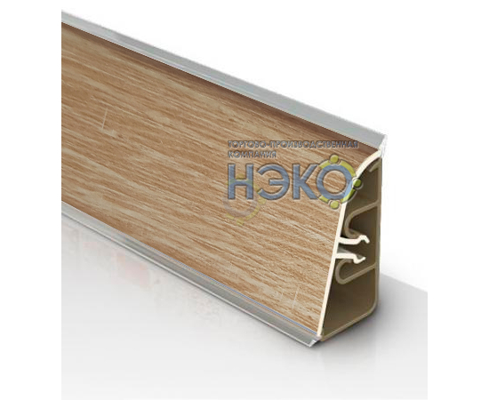 Плинтус Thermoplast АР 850 146/100 вяз /дуб бунратти (1349) (1225)
