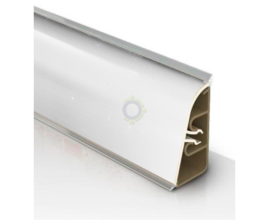 Плинтус Thermoplast АР 850 серебро глянец (820/44-032) (820)