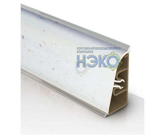 Плинтус Thermoplast АР 850 055 ледяная искра бел (1303) (1110)