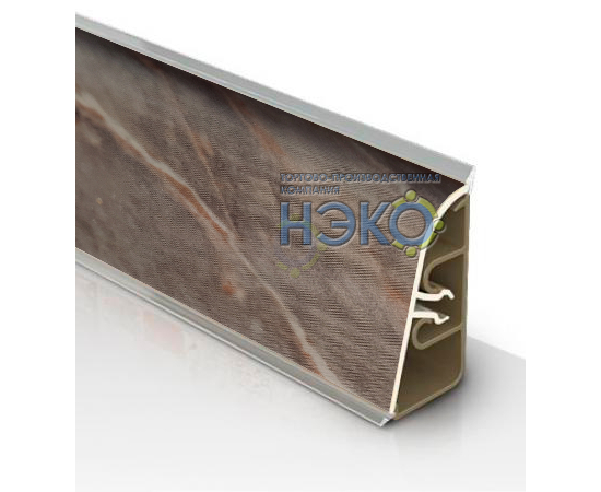 Плинтус Thermoplast АР 850 051 оникс коричневый (1291) (1226)