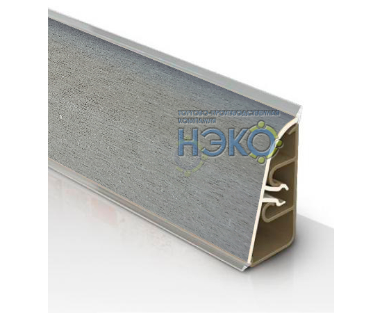 Плинтус Thermoplast АР 850 042 алюминий матовый (1259) (1240)