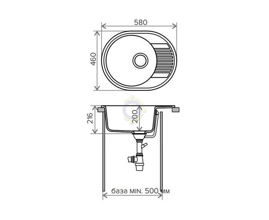 Мойка Polygran F-22 Замена на Atol- 620