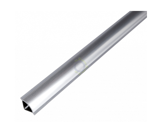 Плинтус Thermoplast АР 495 серебряный (203) mini выпуклый 3м