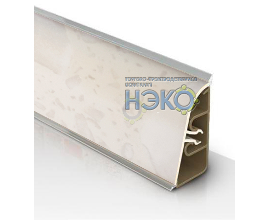 Плинтус Thermoplast АР 740 228 белые камешки(1233)(1233)