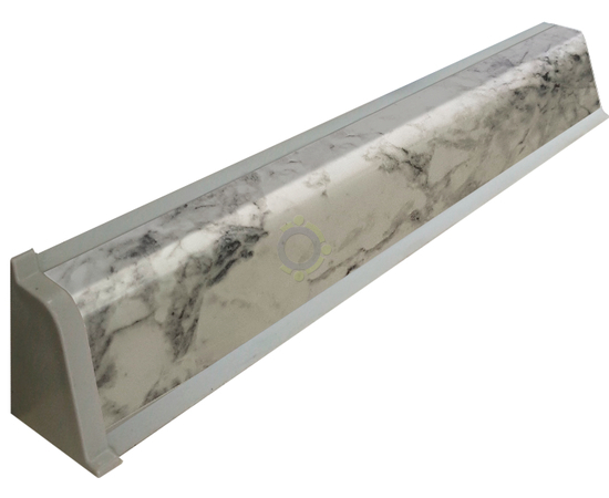 Плинтус Rehau OL01/ 5657/ 63009 (98102) Зевс/ Мрамор Афион/ Мрамор каррара 4,2м (F3421)