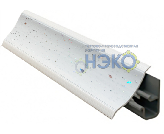 Плинтус Thermoplast АР 120 55 ледяная искра бел., 3м (1303) (1105)